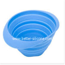 Kitchen Elastomer Foldable Silicon Rubber Strainer